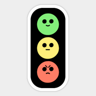 Traffic Light Emotions Sticker